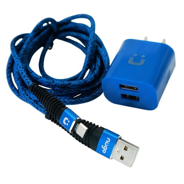 Wall Charger and 6ft Micro USB Cord Charging Kit - Image 2