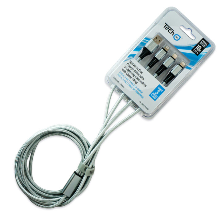 3-in-1 10ft Lightning® Cable