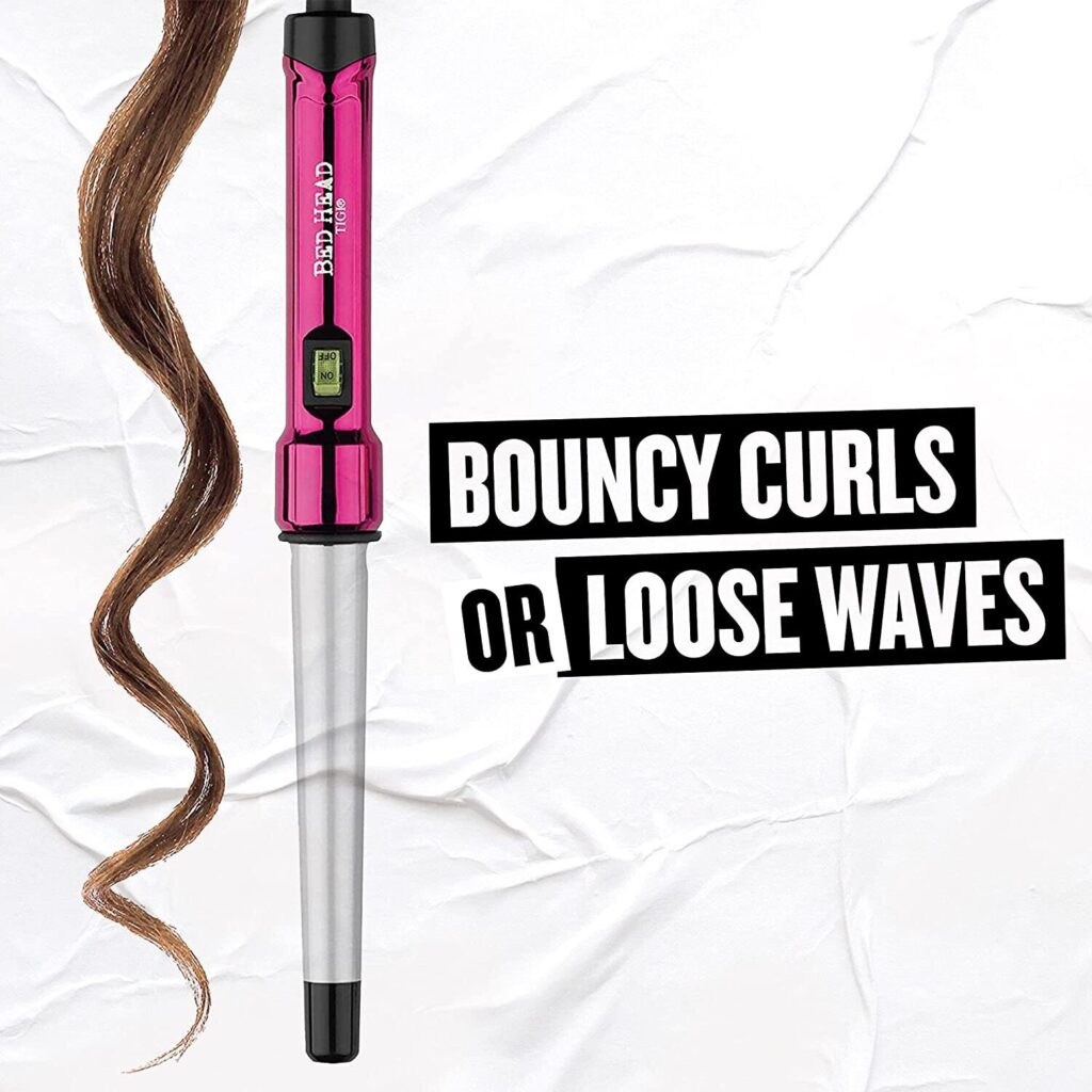 Bed Head Curlipops ClampFree Tapered Curling Wand Iron For Bouncy