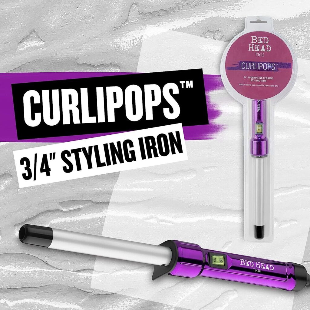Bed Head Curlipops ClampFree Curling Wand Iron For Natural Curls and
