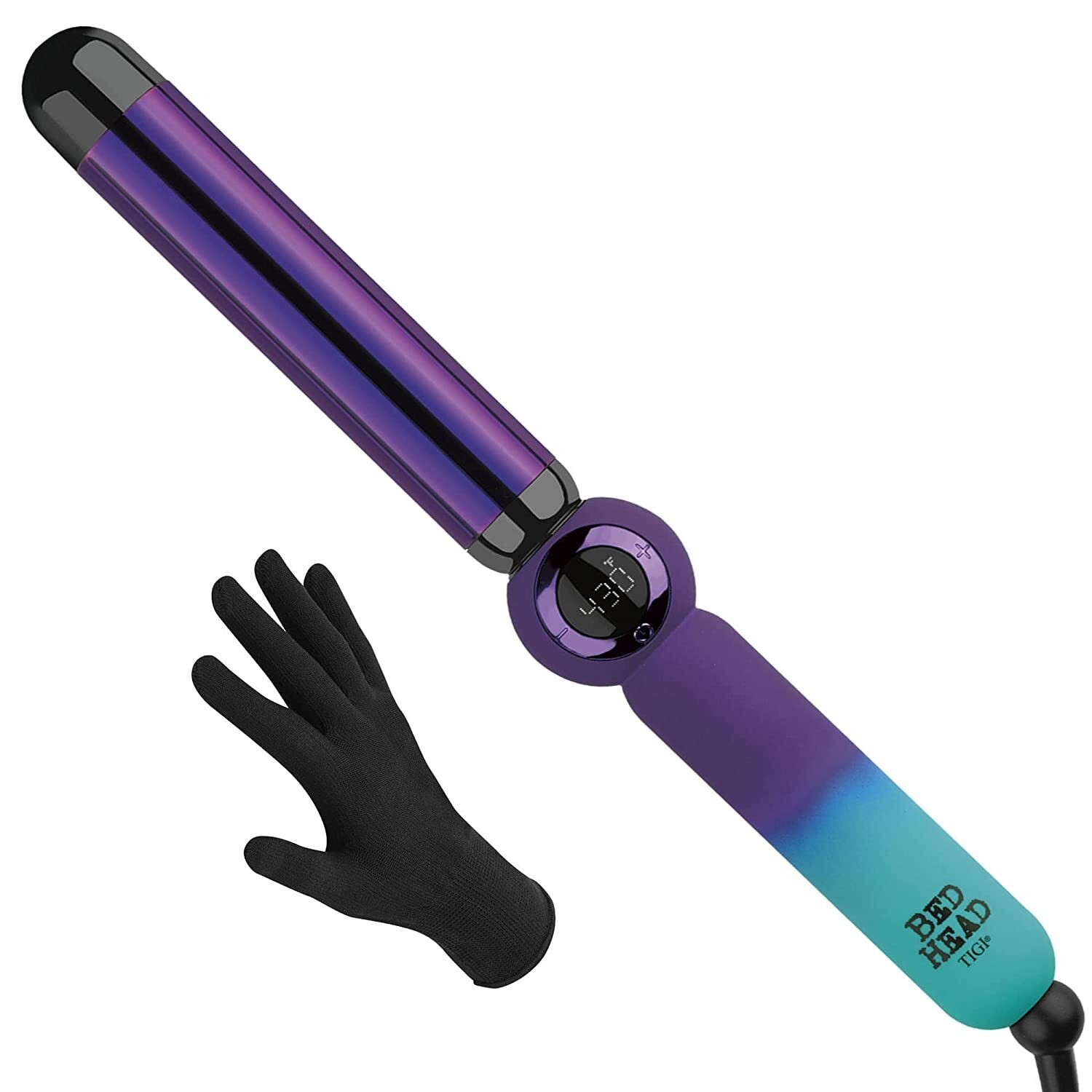 Bed Head Rough Volume Digital Hair Curling Wand Fast Heat Up and Massive Shine 1 1 4 361 Global