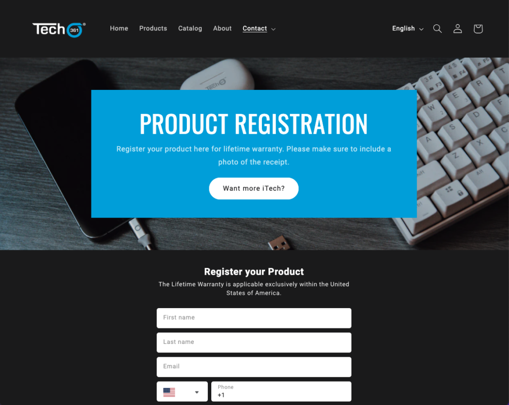 New Registration Page